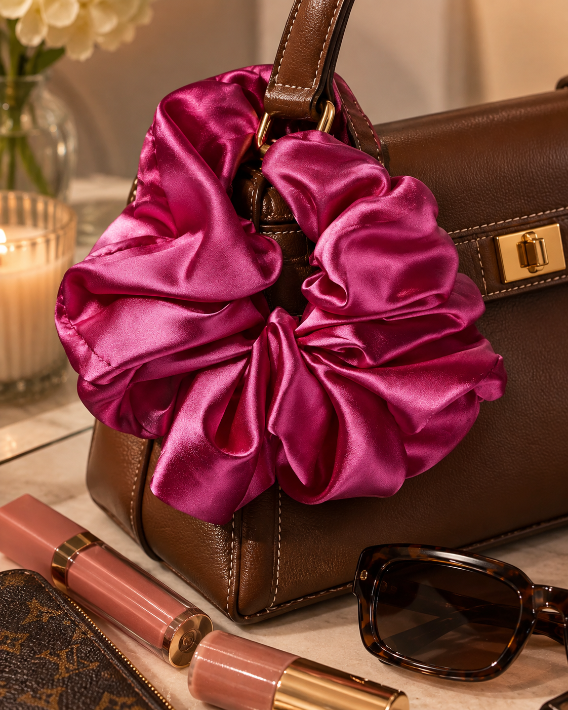 Scunci x Tamera Mowry-Housley Jumbo Satin Scrunchie
