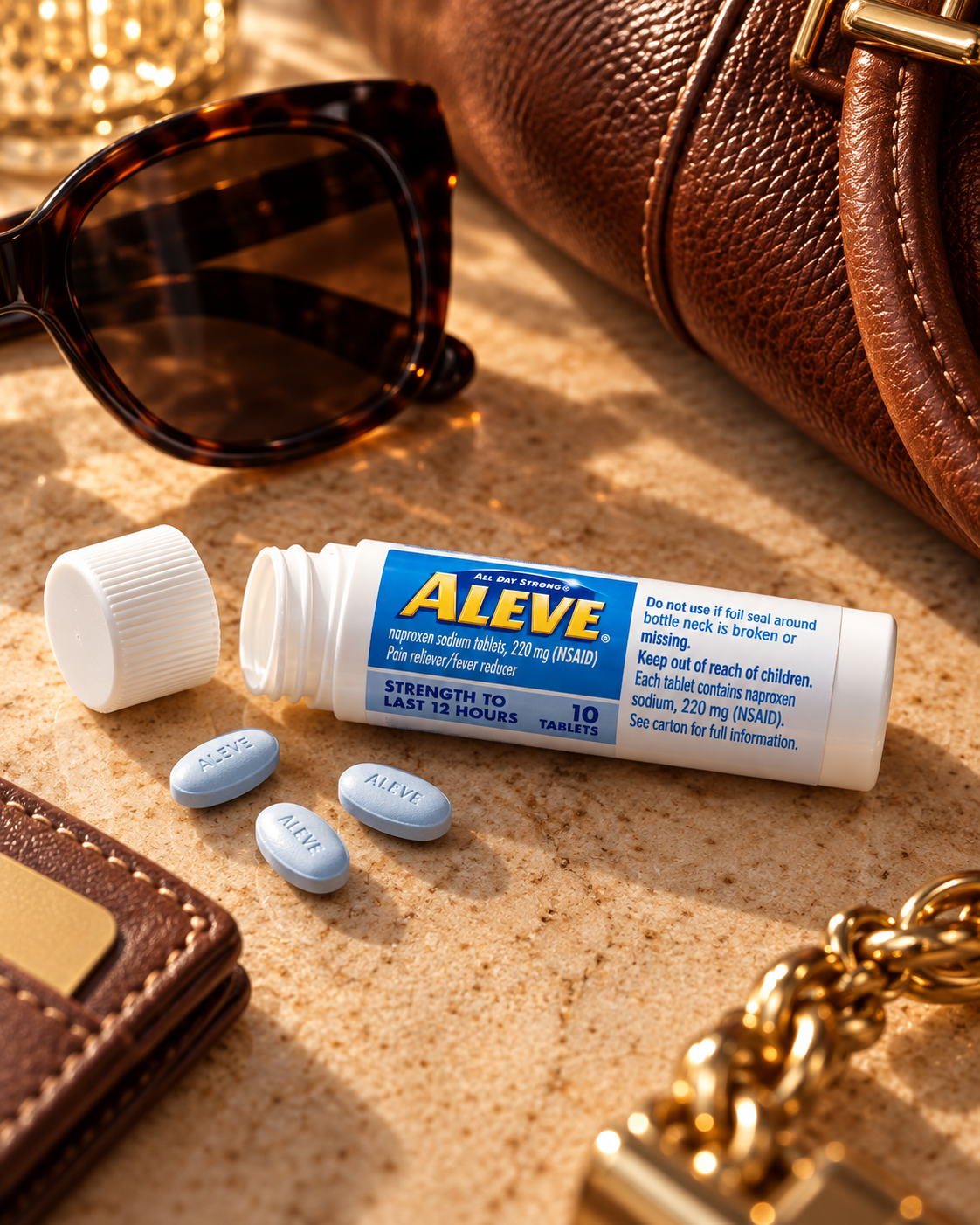 Aleve Pain Reliever detail