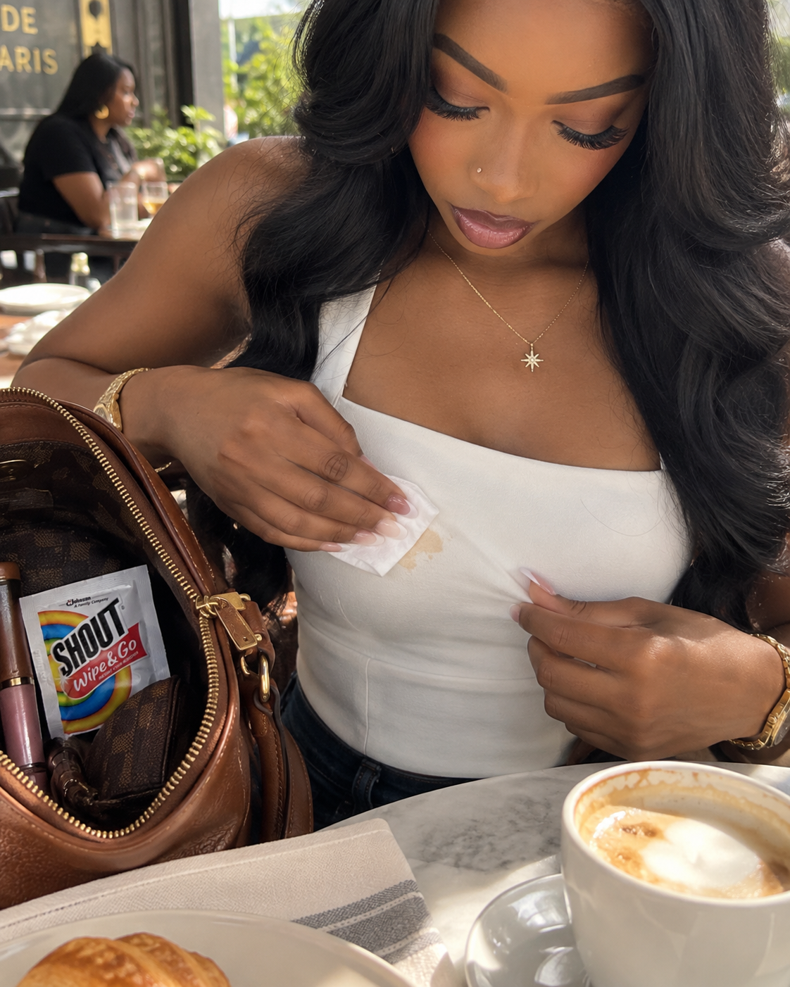 Shout Wipe & Go Instant Stain Remover in real life