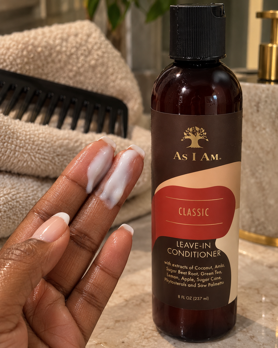 As I Am Leave-In Conditioner detail