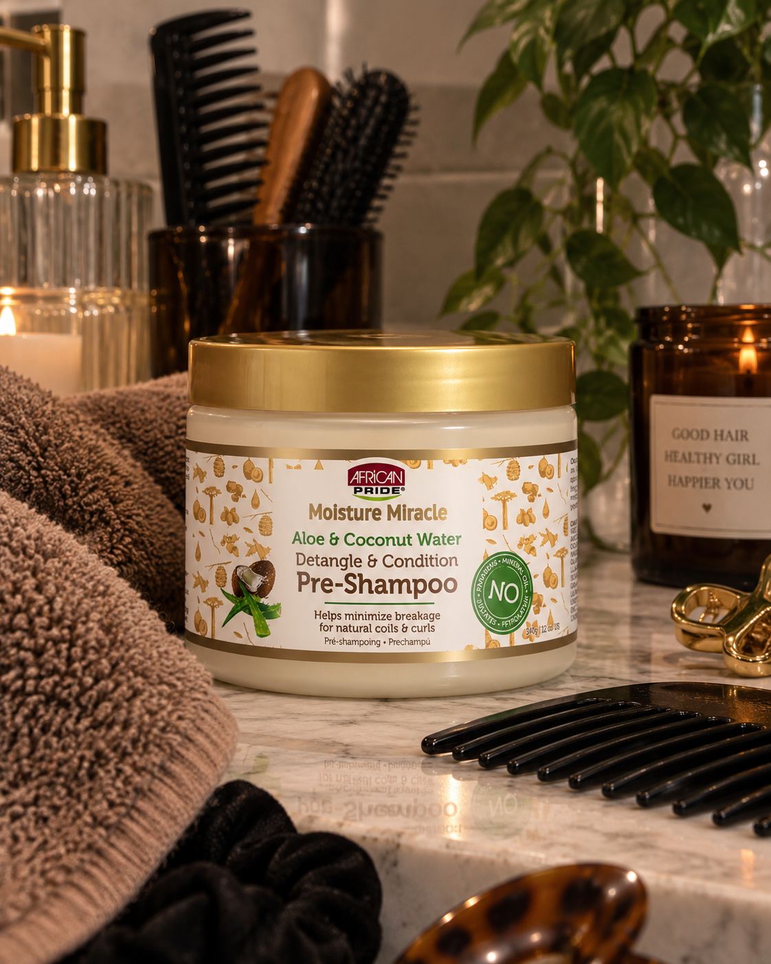 African Pride Aloe & Coconut Water Pre-Shampoo